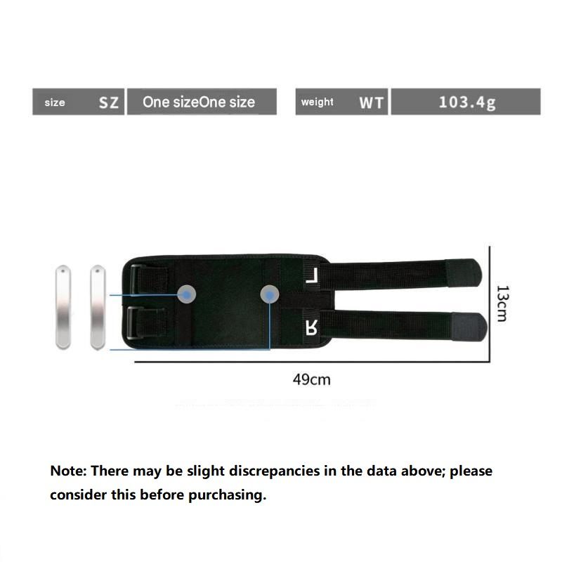Adjustable Leg Support Brace Black（Pack of 1）- Ergonomic Leg Support with Dual view 2