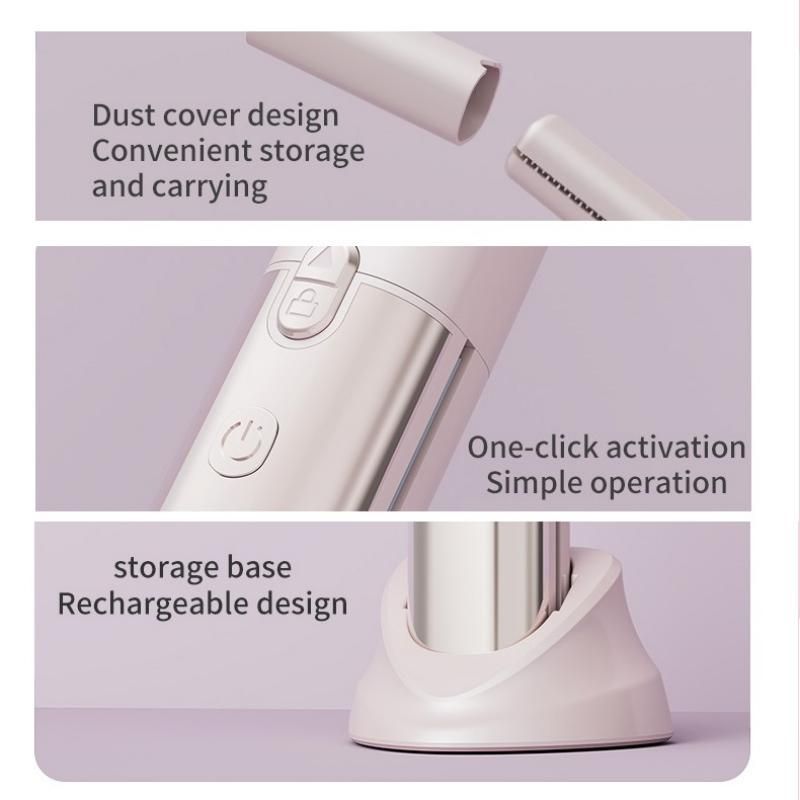 Brown Cordless 2-in-1 Hair Straightener and Curler - Rechargeable Mini Styling view 10
