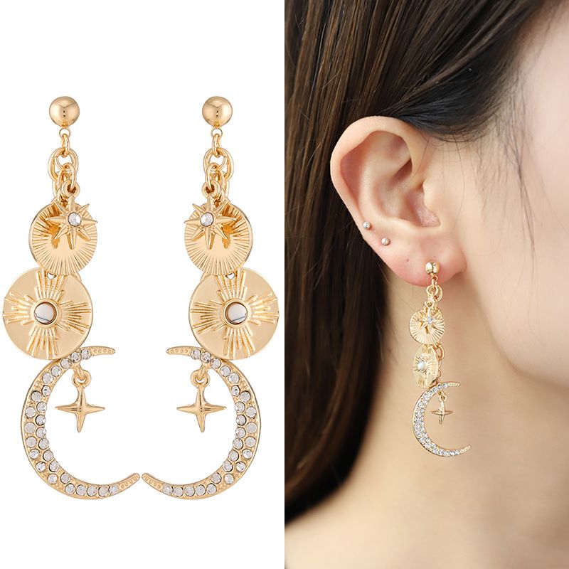 Celestial Magic Jewelry Set （Bracelet and Earrings and Necklace ）- Gold Tone view 6