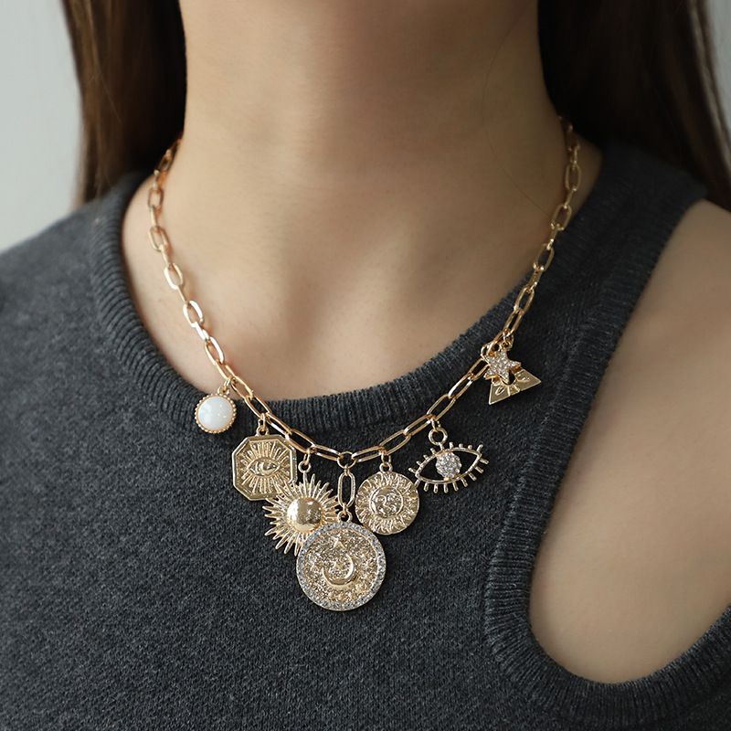Celestial Magic Jewelry Set （Bracelet and Earrings and Necklace ）- Gold Tone view 7