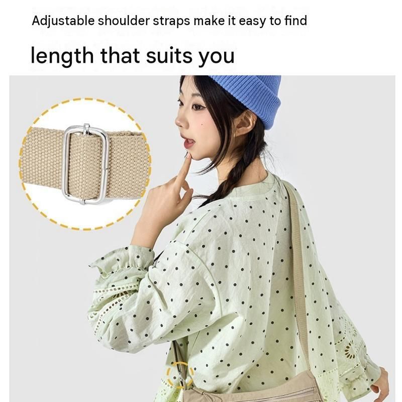 Green Lightweight Nylon Crossbody Bag for Women - Multi-Compartment Shoulder view 4