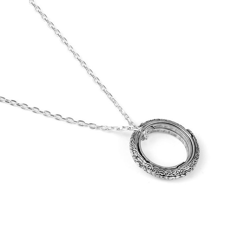 Silvery US 10 Transformable Astronomical Sphere Ring - Alloy - 2-in-1 Ring and view 8