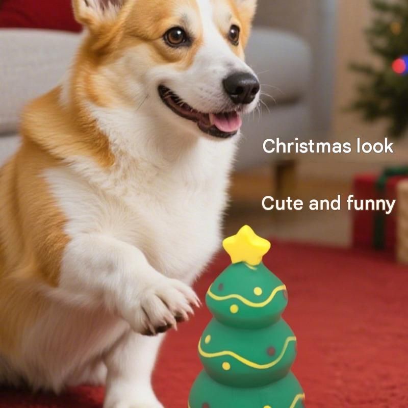 Dog Christmas Squeaky Toys（Santa） – Festive Designs view 4