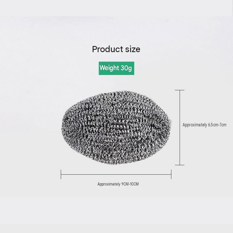 9 Pack Stainless Steel Scouring Pad with Hanging Loop - Heavy Duty Kitchen view 8