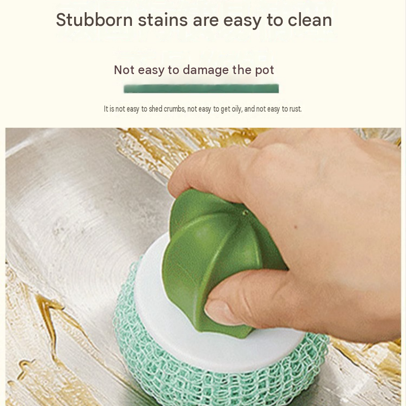 Cactus-shaped nano cleaning brush set with 3 pack yellow replacement heads and view 3