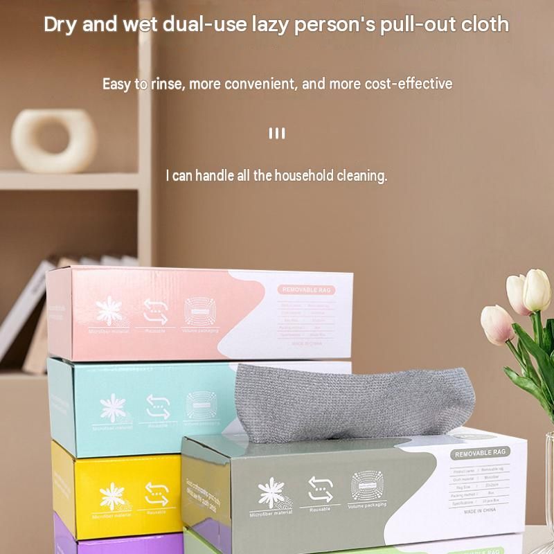 Grey Disposable Microfiber Cleaning Cloths-Buy two get one free view 2