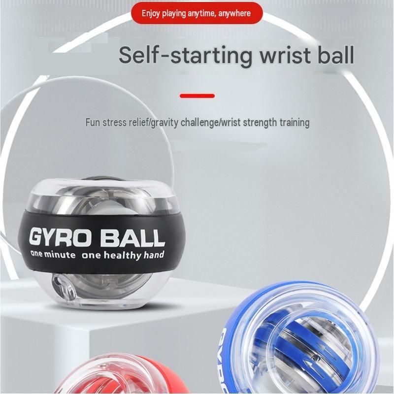 Red Autostart Gyro Ball Wrist Trainer - Zinc Alloy Core view 2