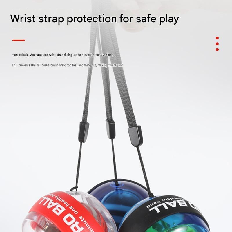 Red Autostart Gyro Ball Wrist Trainer - Zinc Alloy Core view 4