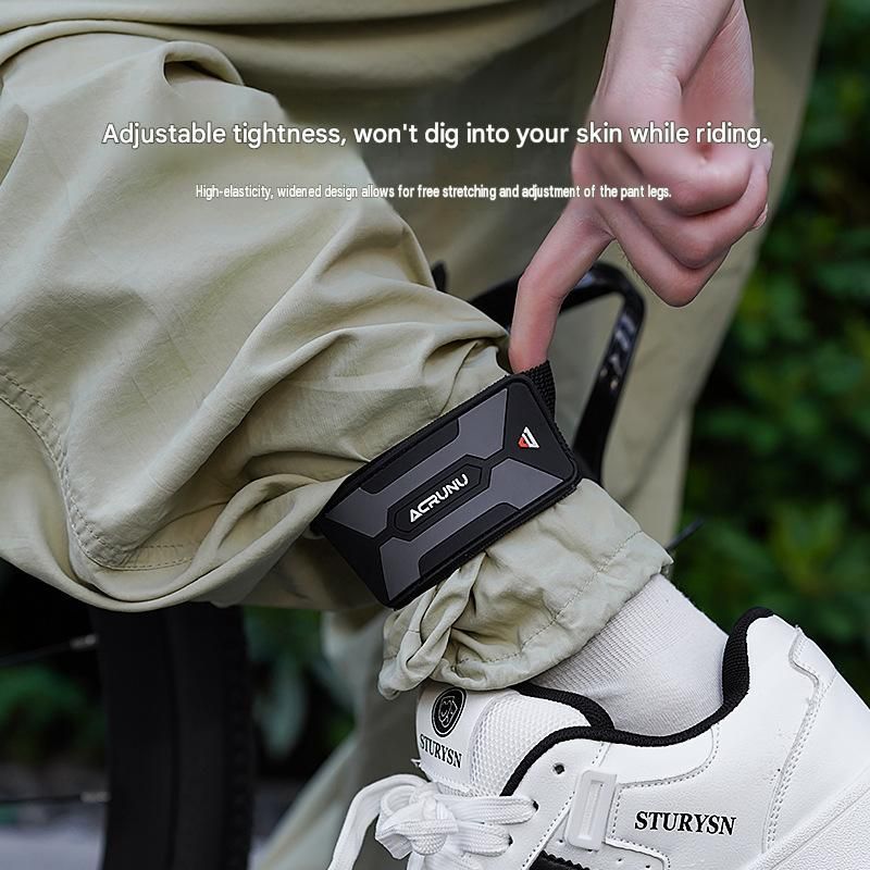 1 Pack Reflective Bicycle Pant Strap - Adjustable Elastic Leg Band for Cycling view 3