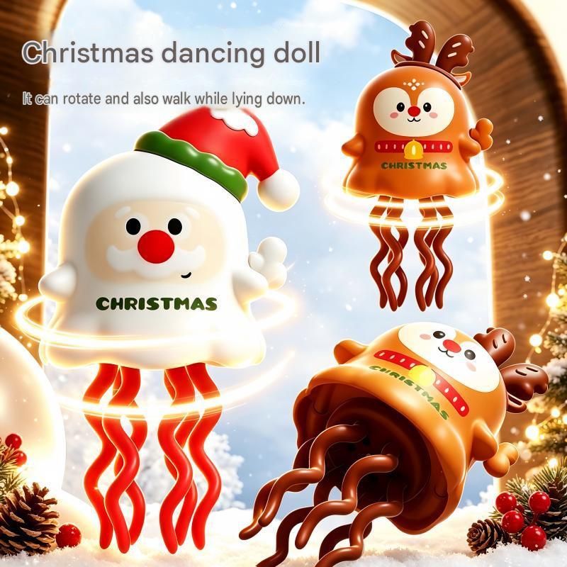 Santa Claus design Wind Up Dancing Toy - Halloween and Christmas ABS Plastic view 3