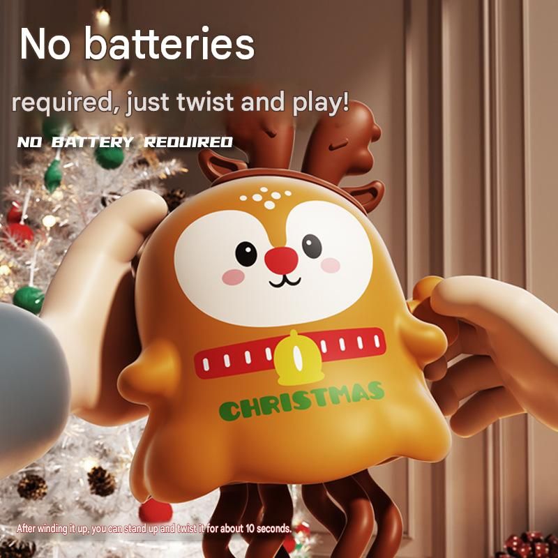 Santa Claus design Wind Up Dancing Toy - Halloween and Christmas ABS Plastic view 6