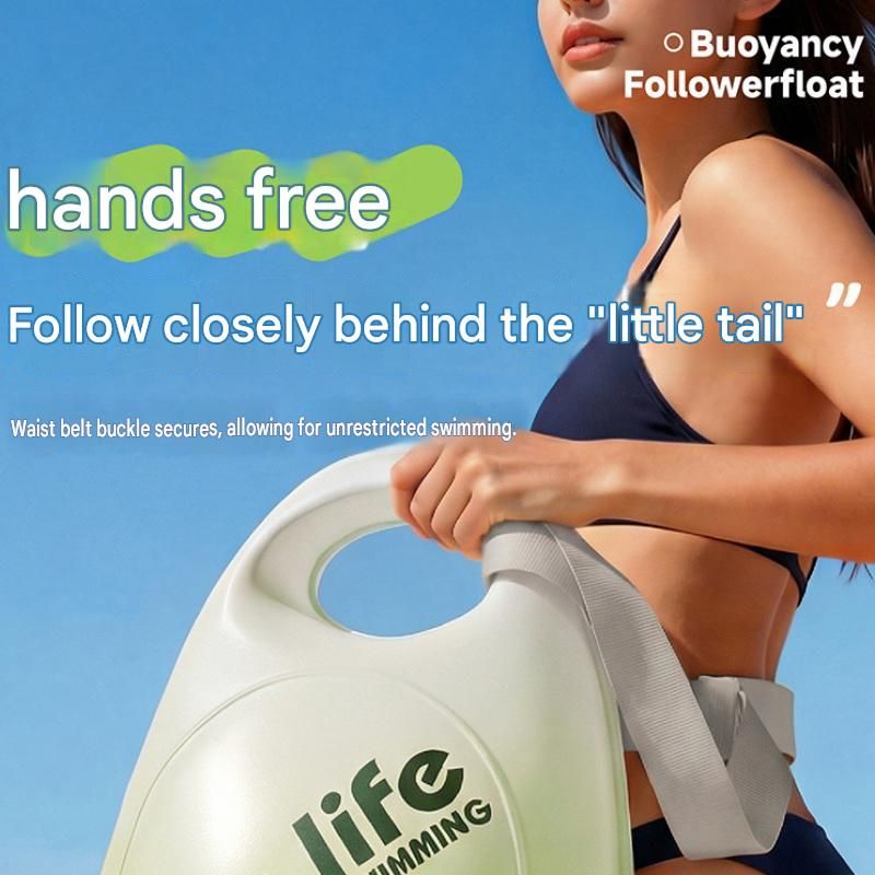 Green Tow Float Swim Buoy with Dry Bag Storage - Inflatable Safety Float view 6