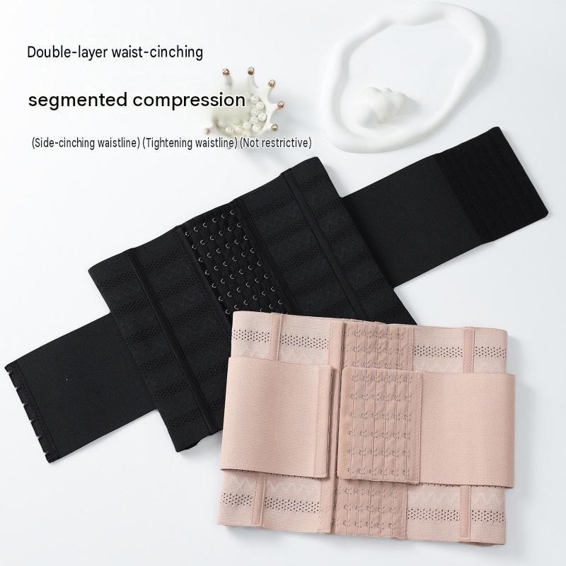 Black Size XXL Women's Waist Trainer Cincher - 7 Steel Bones Double Layer Mesh view 2