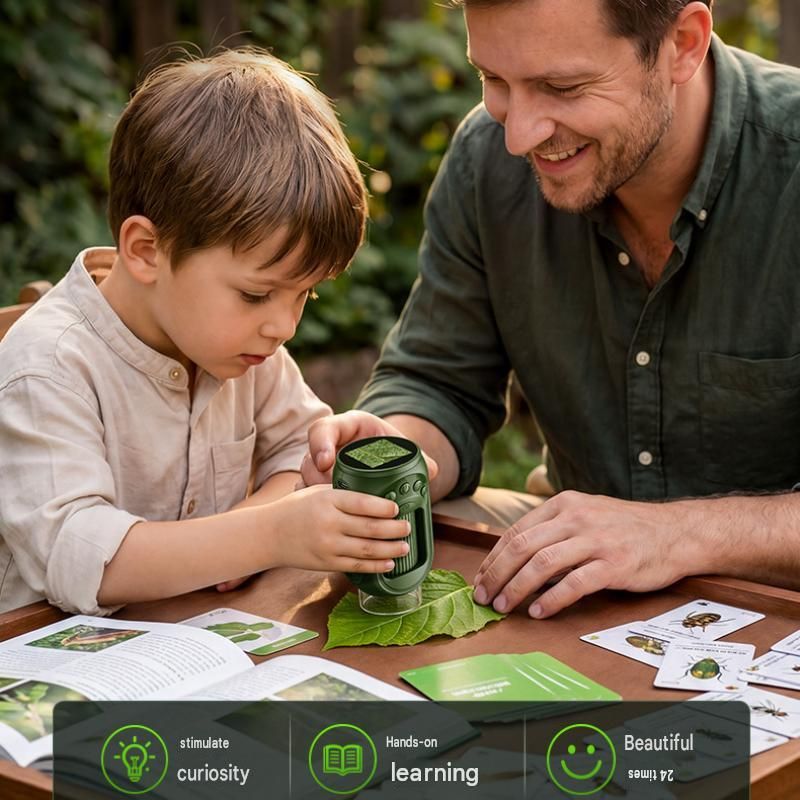 Green Portable Digital Microscope - 1000x Magnification view 3