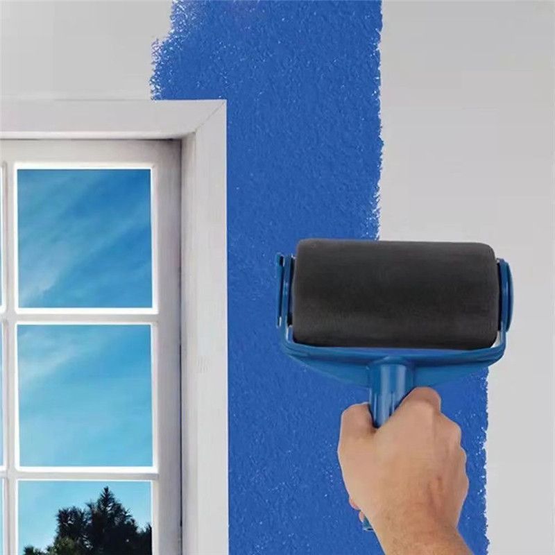 5-piece Paint Roller Set with Fillable Roller and Edger - Leak Proof Wall view 9