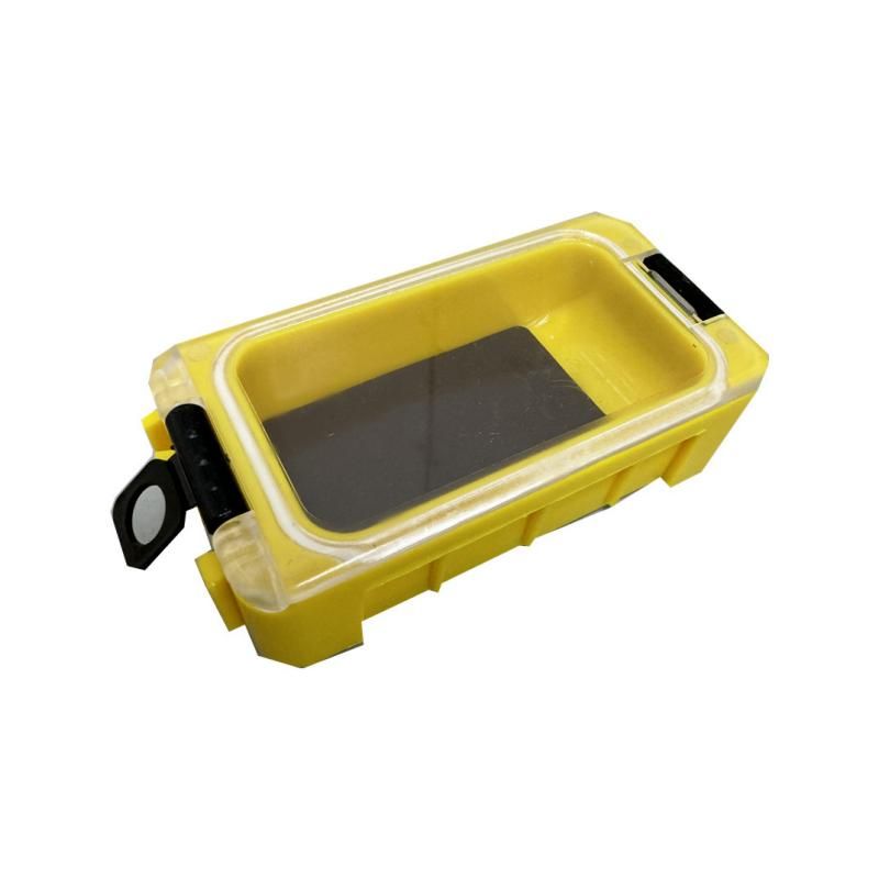 8 pack Yellow Magnetic Fishing Tackle Box - Modular Waterproof Storage Case