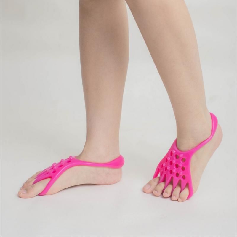 2 pairs Red Silicone Foot Stretcher and Toe Separator - TPR Yoga Stretching view 8