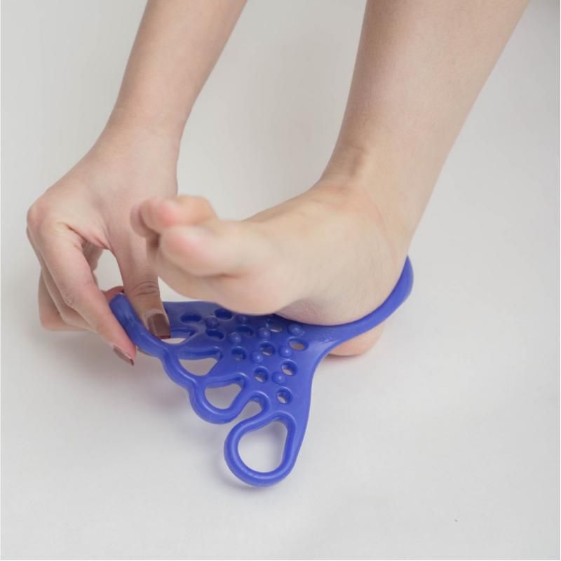 2 pairs Blue Silicone Foot Stretcher and Toe Separator - TPR Yoga Stretching view 5