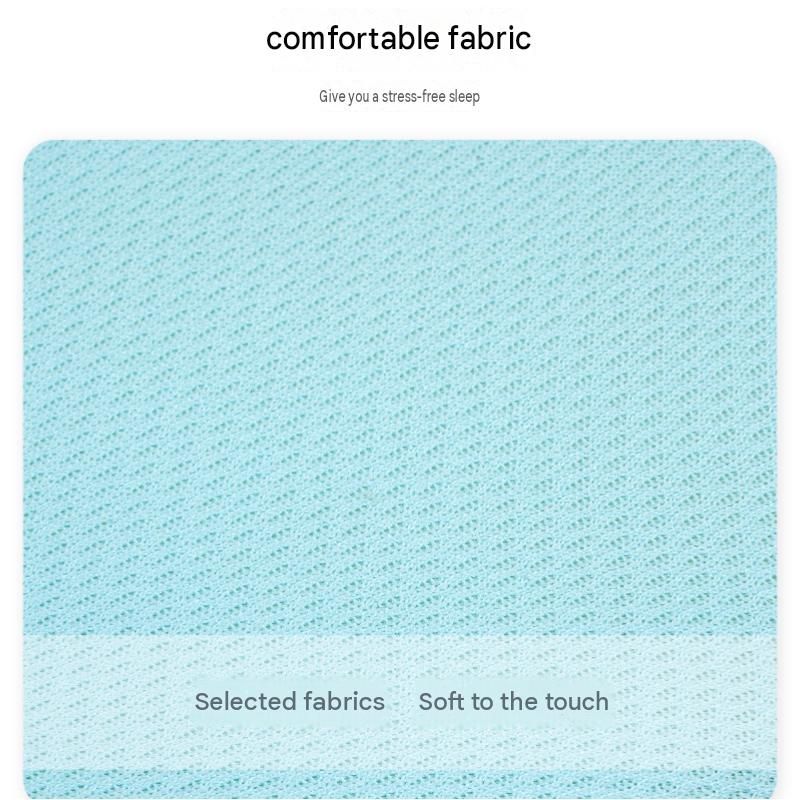 Blue Memory Foam Beauty Pillow for Side Sleepers - Anti-Wrinkle Face Pillow view 10