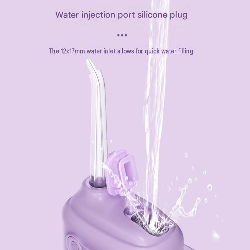 Purple Portable Electric Water Flosser - 3 Cleaning Modes view 9