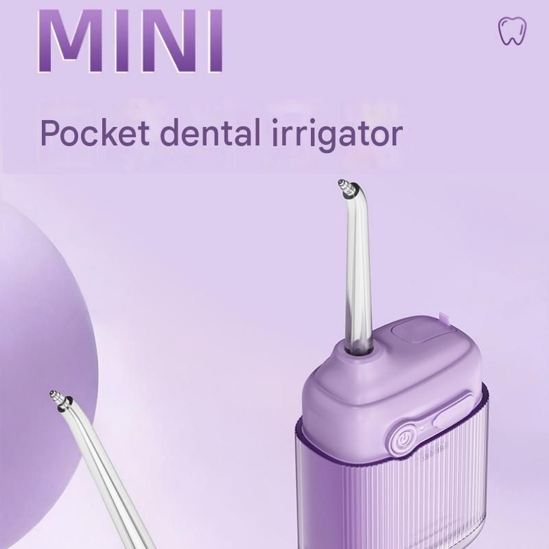 White Portable Electric Water Flosser - 3 Cleaning Modes view 2