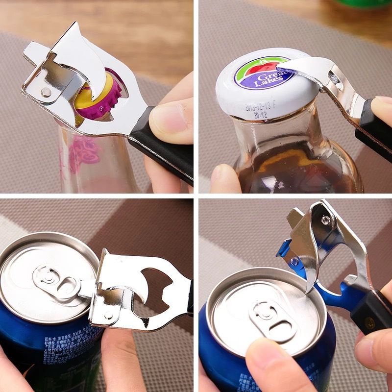 3-pack 4-in-1 Stainless Steel Bottle Opener and Can Opener - Heavy Duty Beer view 8