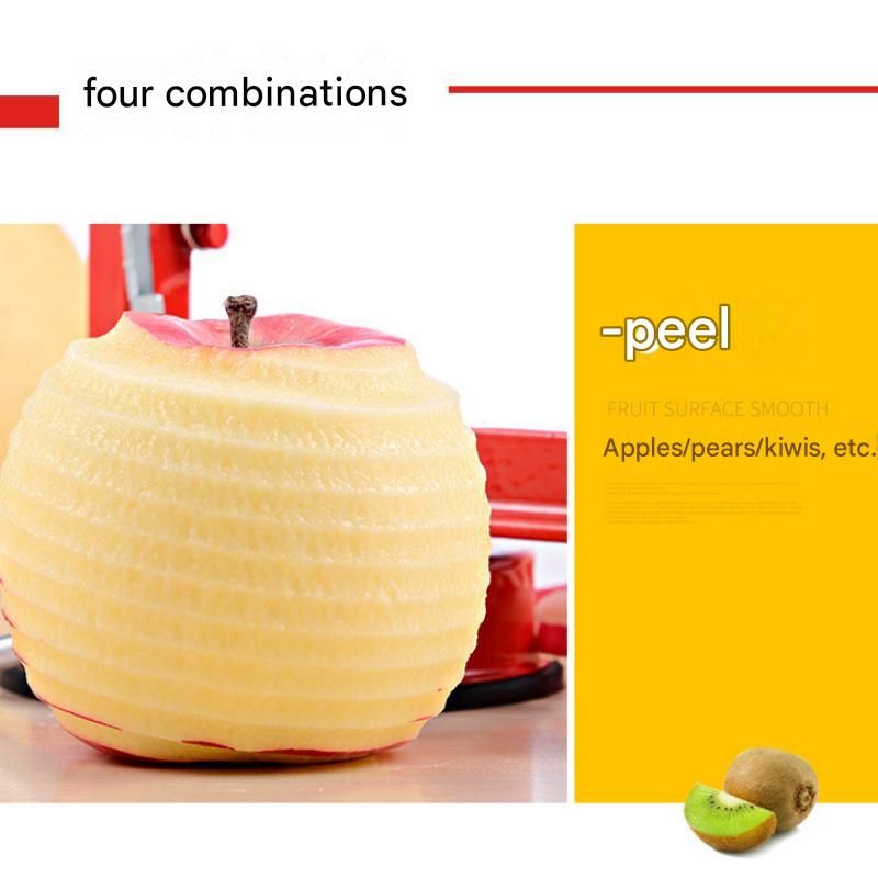 Green 3-in-1 Apple Peeler Slicer and Corer - Manual Hand Crank Fruit Peeling view 12