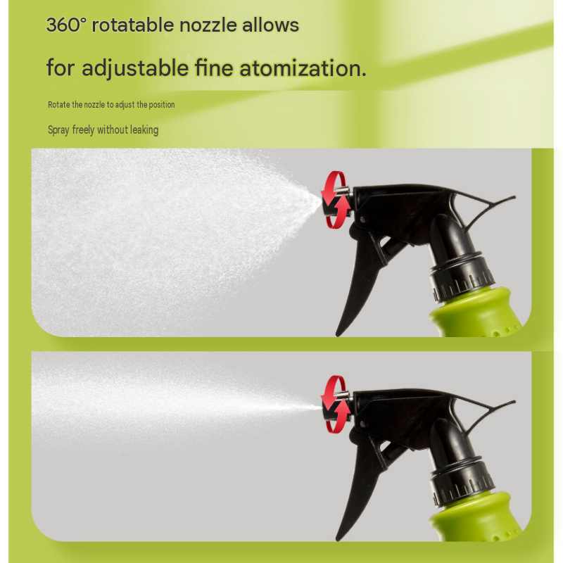 Green 2-in-1 Watering Can with Spray Nozzle - 1L Lightweight PP Garden Sprayer view 6