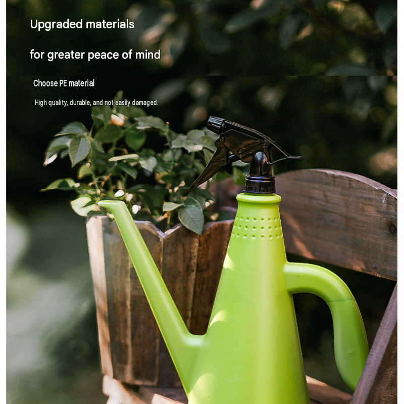 Blue 2-in-1 Watering Can with Spray Nozzle - 1L Lightweight PP Garden Sprayer view 3
