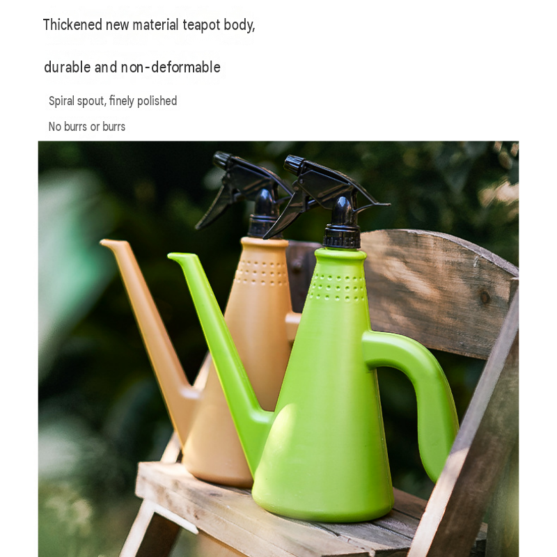 Blue 2-in-1 Watering Can with Spray Nozzle - 1L Lightweight PP Garden Sprayer view 7