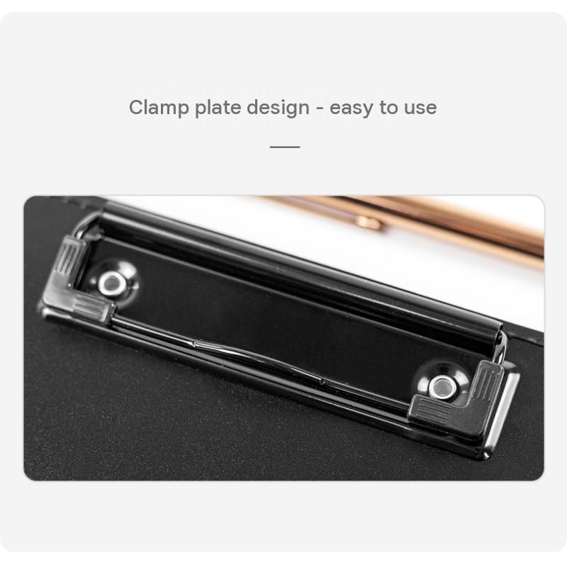 Purple Tri-Fold Writing Pad with Clipboard （Comes with stickers view 2