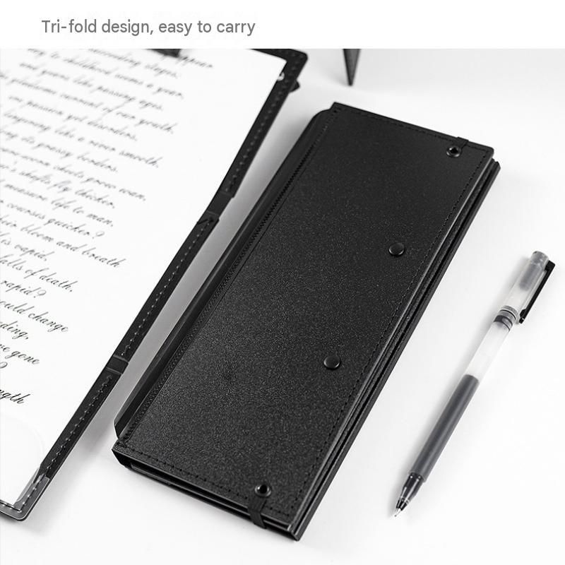 Purple Tri-Fold Writing Pad with Clipboard （Comes with stickers view 4