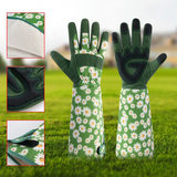 Green Garden Knee Pads and Gardening Gloves Set - Adjustable Neoprene Knee view 11