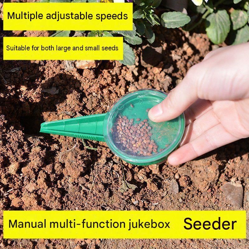 2-pack Adjustable Manual Seed Planter - Precision Vegetable Seeder Tool with view 6