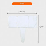 10-pack White Interlocking Faux Stone Garden Edging Fence - Flexible PVC view 1