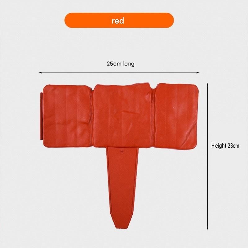 20-pack Red Interlocking Faux Stone Garden Edging Fence - Flexible PVC Flower