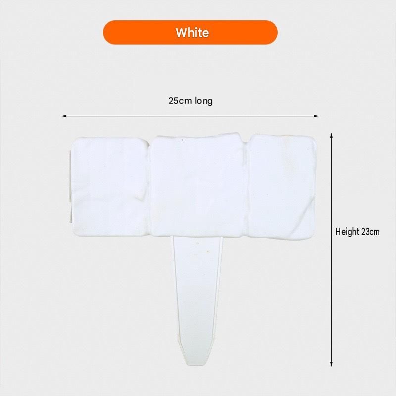 30-pack White Interlocking Faux Stone Garden Edging Fence - Flexible PVC