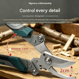 Orange Folding Pruning Shears - Stainless Steel Portable Garden Scissors with view 6