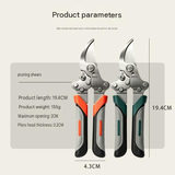 Orange Folding Pruning Shears - Stainless Steel Portable Garden Scissors with view 11