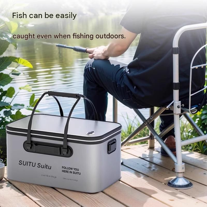 Grey Foldable Car Wash Storage Box - Large Capacity Waterproof EVA Organizer view 7