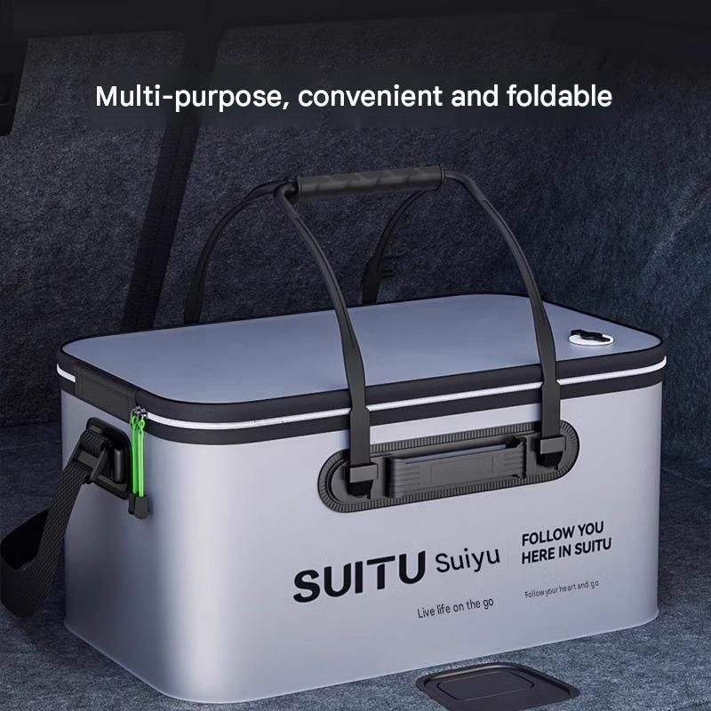 Blue Foldable Car Wash Storage Box - Large Capacity Waterproof EVA Organizer view 5