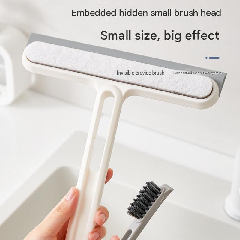 2-pack White 4-in-1 Window Squeegee and Scrubber - 22cm Wide Blade view 8