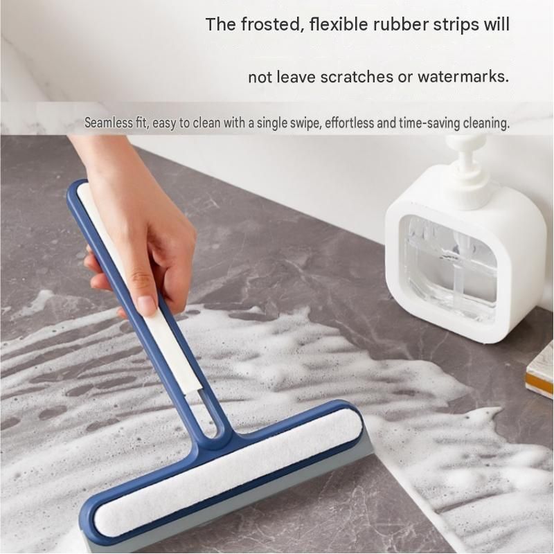 2-pack Blue 4-in-1 Window Squeegee and Scrubber - 22cm Wide Blade view 6
