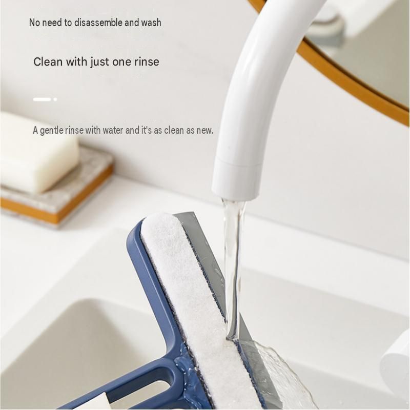 2-pack Blue 4-in-1 Window Squeegee and Scrubber - 22cm Wide Blade view 10