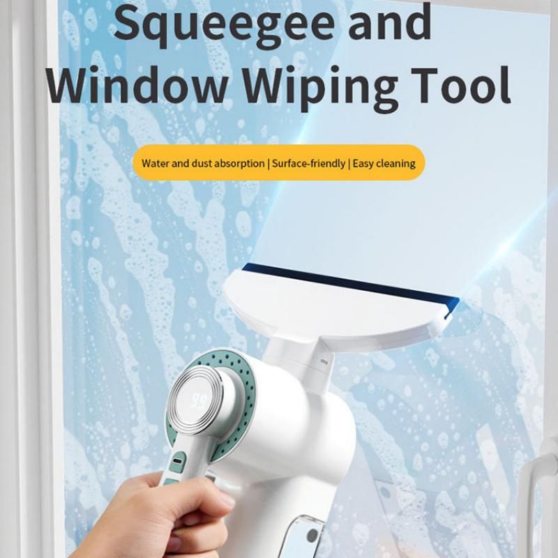 Silvery Electric Window Vacuum Cleaner - 20cm Squeegee view 2