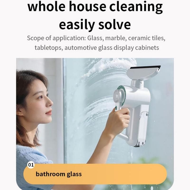 Silvery Electric Window Vacuum Cleaner - 20cm Squeegee view 9