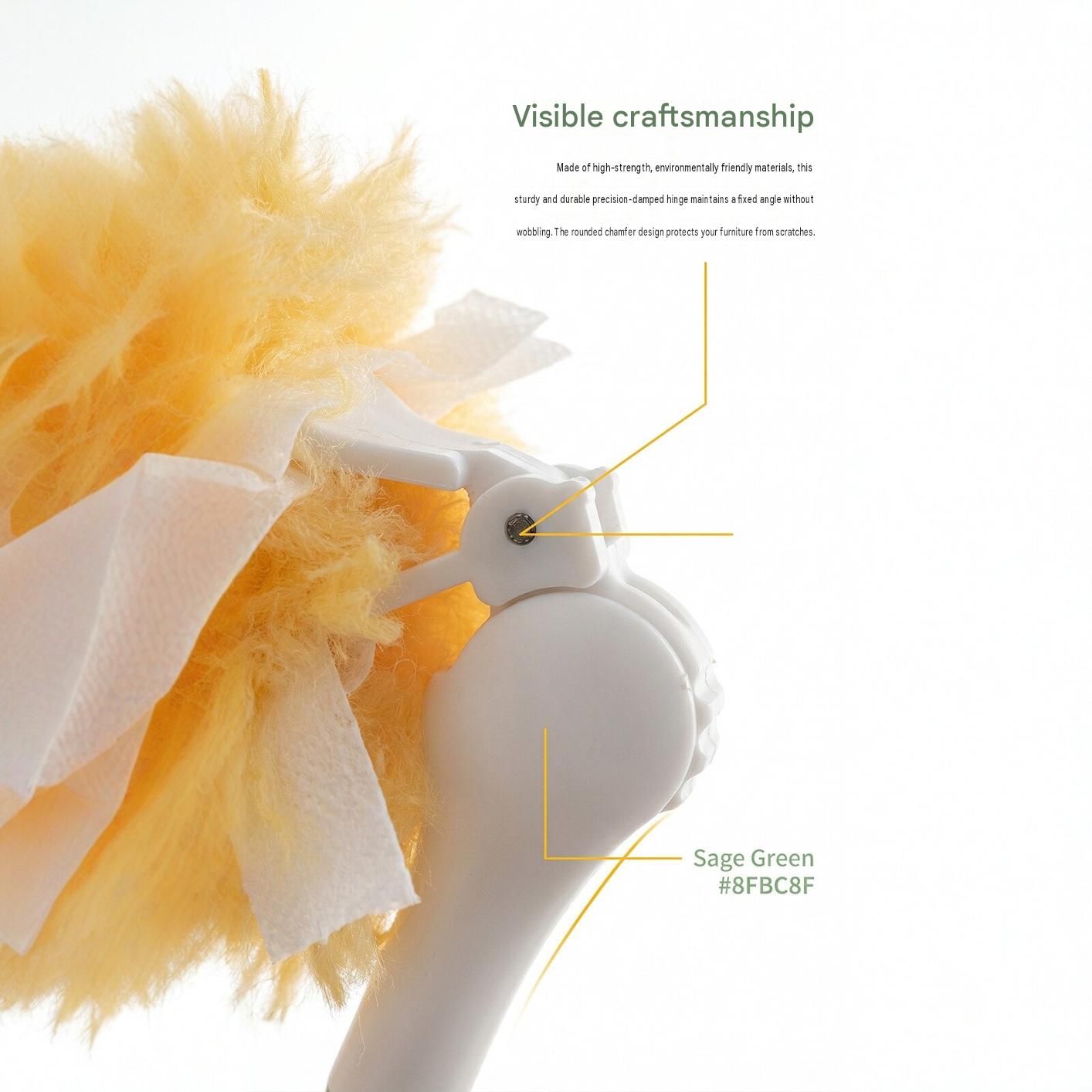Dual-Head Microfiber Duster with 1.4m Telescopic Pole - 360° Rotating Washable view 7