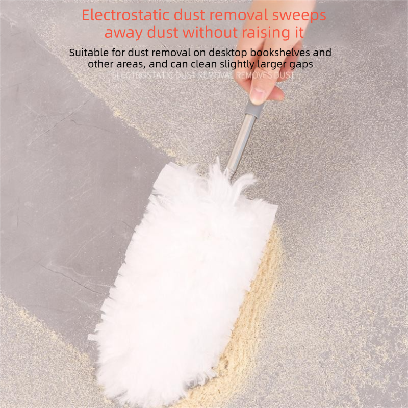 Purple Telescopic Electrostatic Duster with 4-pack Replaceable Microfiber Head view 8