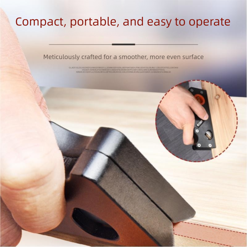 Black Adjustable Woodworking Chamfer Plane - Aluminum Alloy Hand Trimmer with view 9
