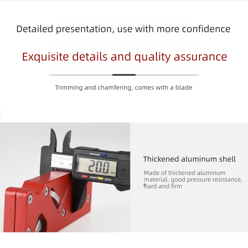 Black Adjustable Woodworking Chamfer Plane - Aluminum Alloy Hand Trimmer with view 10